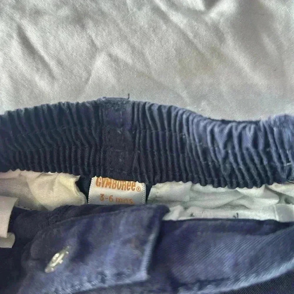 Gymboree - navy dress shorts. Size 3-6  months - Picture 2 of 4